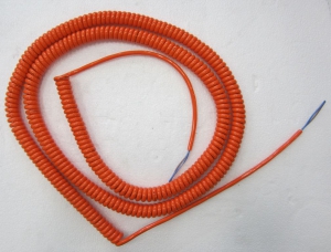 SUZIE Spiral Cable, orange, 14m (extended)