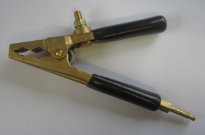 Grounding Clamp with Plug (black Handle)