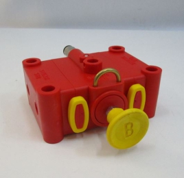 pneum. Spool red, yellow button" B" STB-1