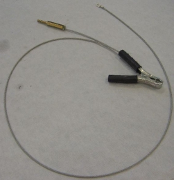 Ground cable with ground clamp/Plug 1,38 m cpl.