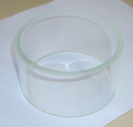 Sight glass with O-ring and support ring